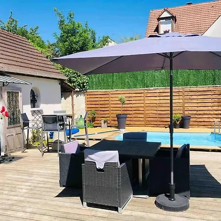 Guest House Proche Disneyland Paris Piscine Ouverte En Saison Estivale Dampmart Exterior foto