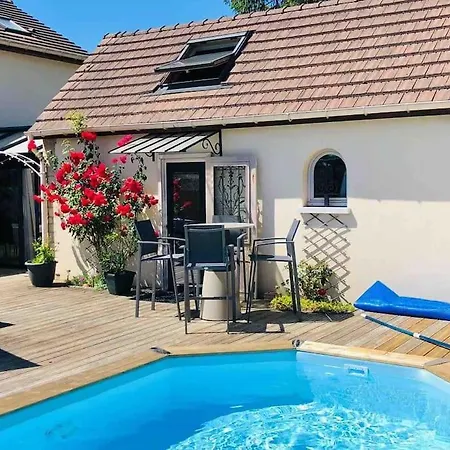 Guest House Proche Disneyland Paris Piscine Ouverte En Saison Estivale Dampmart Exterior foto